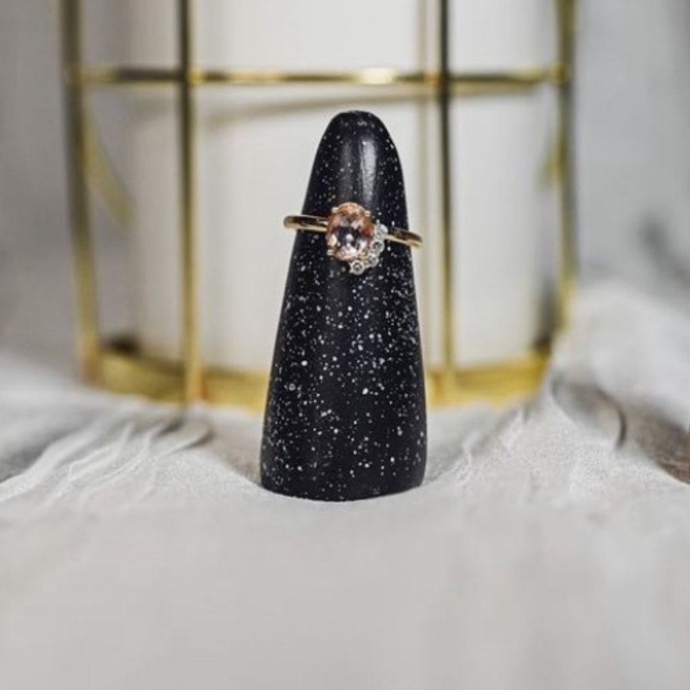 Handmade Black Ring Cones